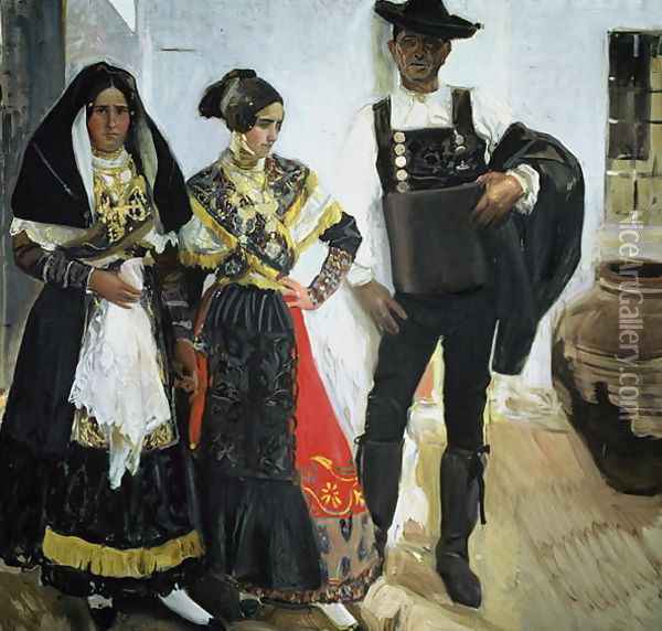 Salamancans, 1912 Oil Painting - Joaquin Sorolla Y Bastida