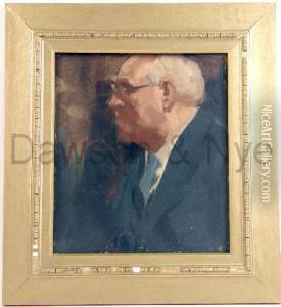 A Self-portrait Oil Painting - John Shirreffs