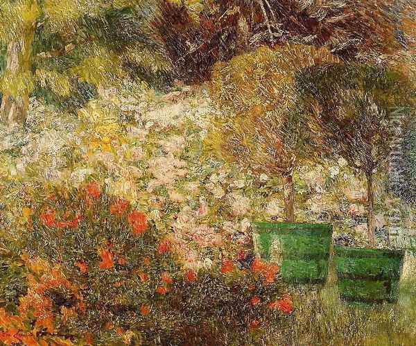 A Corner of My Garden Oil Painting - Emil Claus