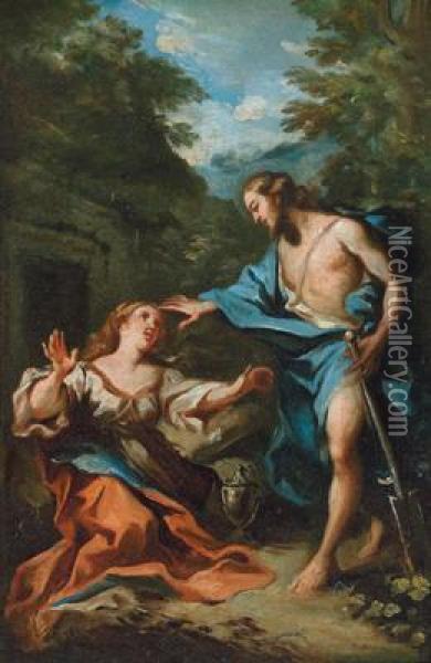 Noli Me Tangere Oil Painting - Michelangelo Cerruti