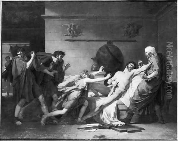 The Death of Cato of Utica 95-46 BC Oil Painting - Baron Pierre-Narcisse Guerin