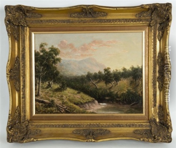 View Of North Eastern Victoria Oil Painting - Alfred William Eustace