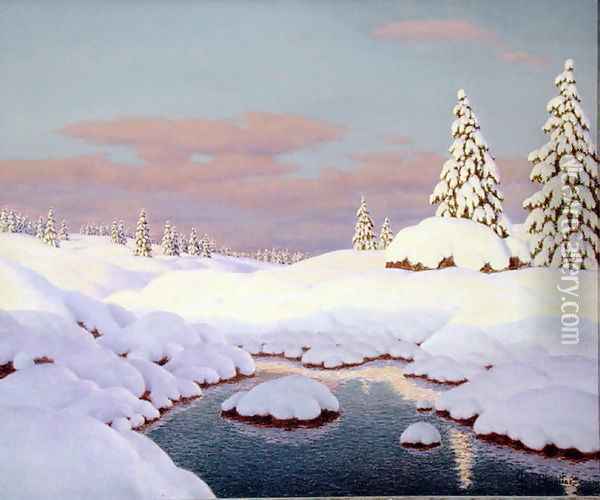 Scene d'Hiver Oil Painting - Ivan Fedorovich Choultse