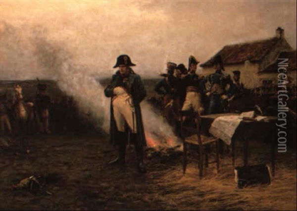 The Morning Of Waterloo Oil Painting - Ernest Crofts