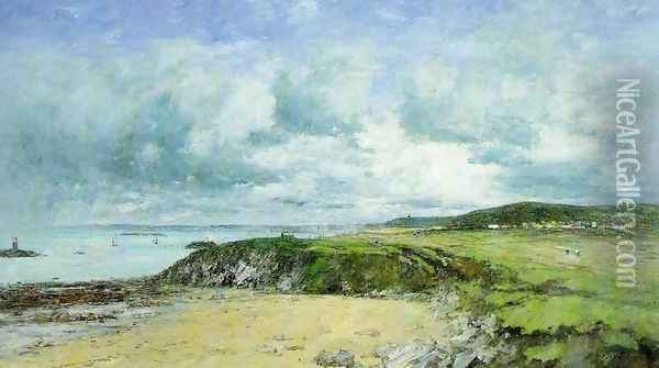 The Coast of Portrieux Oil Painting - Eugene Boudin