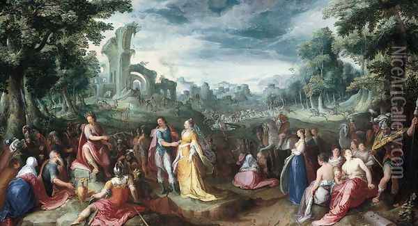 The Continence of Scipio Oil Painting - Karel Van Mander