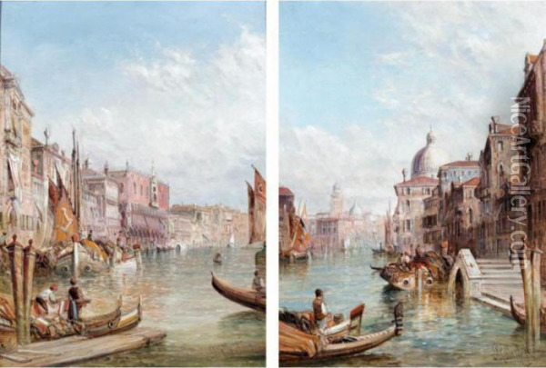 Venetian Views Oil Painting - Alfred Pollentine
