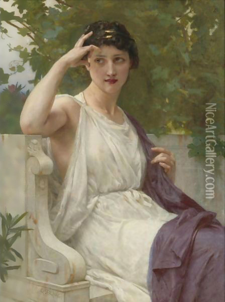 Happy Thoughts Oil Painting - Guillaume Seignac