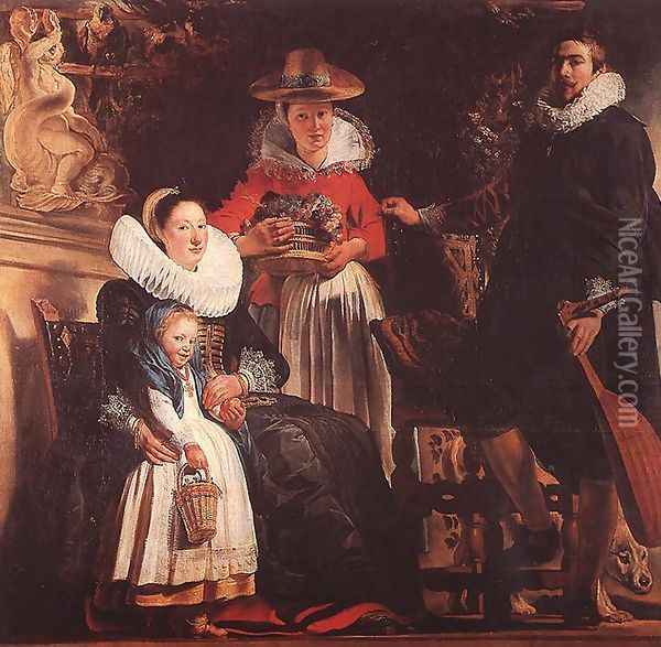 The Family Of The Artist Oil Painting - Jacob Jordaens