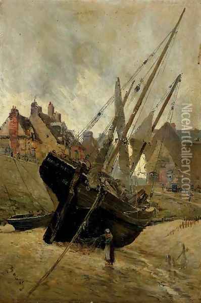 The Old Pollet Oil Painting - Frank Myers Boggs