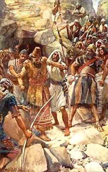 The fate of the Canaanite kings Oil Painting - Harold Copping