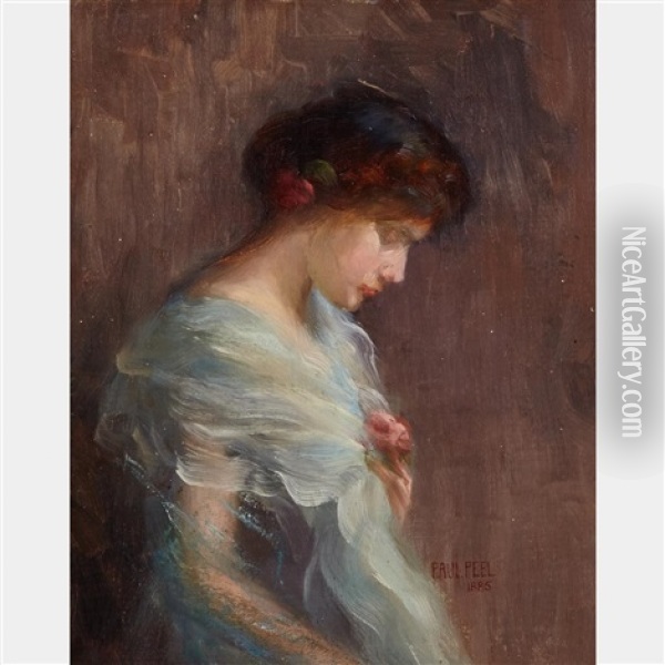 Portrait Of A Woman Oil Painting - Paul Peel