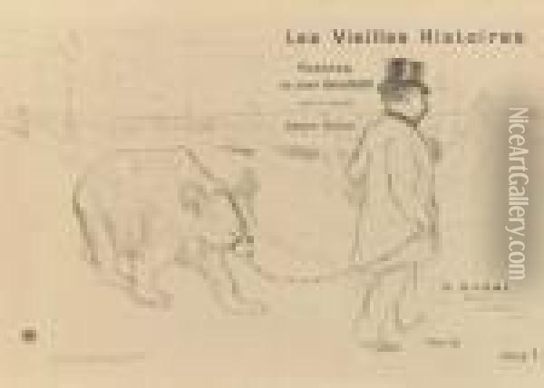 Les Vieilles Histoires, Couverture-frontispiece (d. 18; W. 5; Adr. 27) Oil Painting - Henri De Toulouse-Lautrec