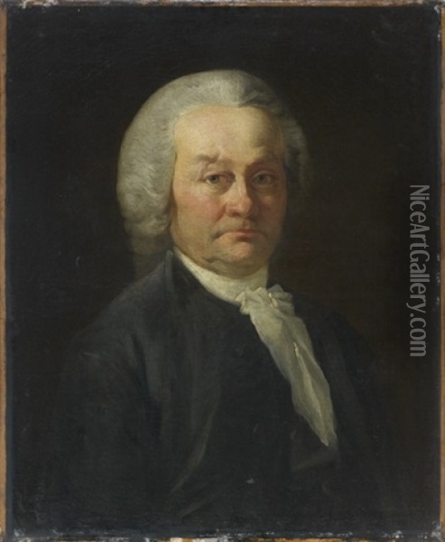Portrait Presume D'highmore Oil Painting - William Hogarth