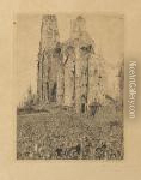 La Cathedrale (zweitefassung) Oil Painting - James Ensor