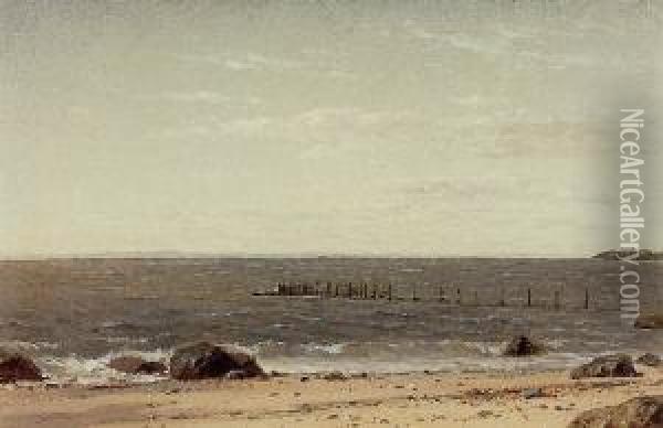 New England Beach Scene Oil Painting - John William Casilear