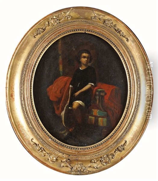 Portrait Du Duc De Montpensier A L'age De 13 Ans Oil Painting - Jean-Baptiste Isabey