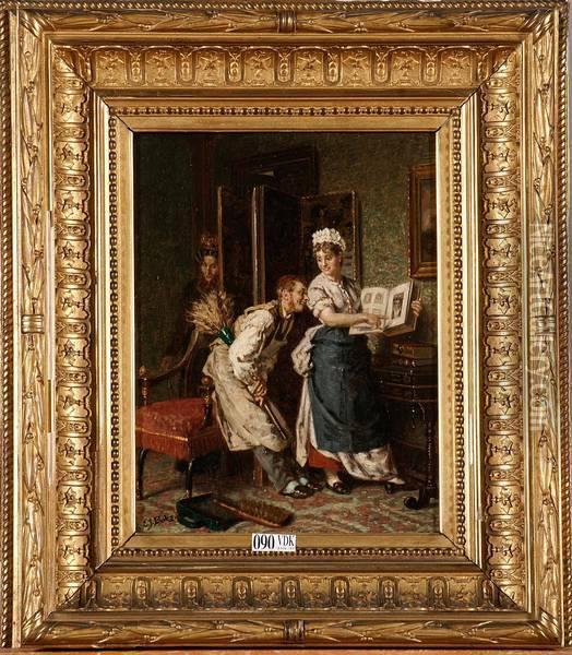 Le Portrait De Madame Oil Painting - Evert Jan Boks