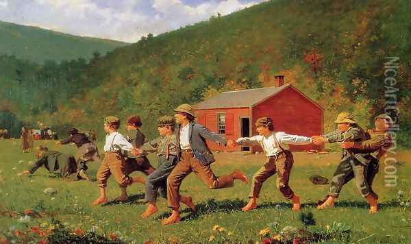 Snap the Whip I Oil Painting - Winslow Homer