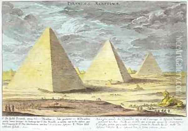 The Pyramids of Egypt 2 Oil Painting - Johann Bernhard Fischer von Erlach