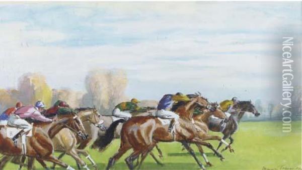 Auteuil.-partis! Oil Painting - Maurice Taquoy