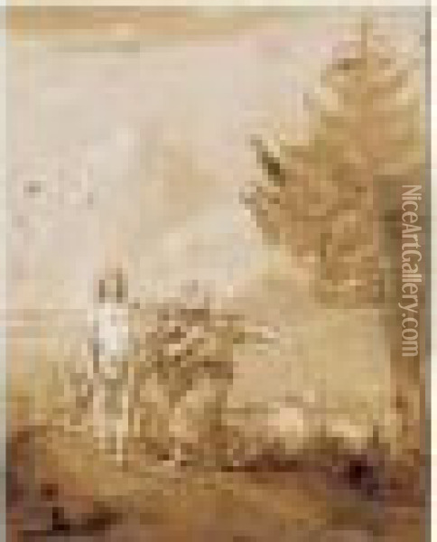 Domine, Quo Vadis? Oil Painting - Giovanni Domenico Tiepolo
