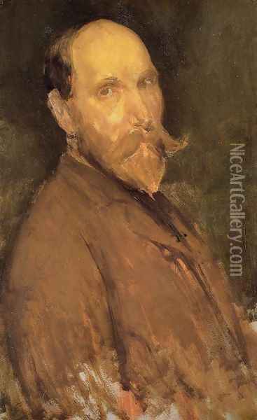Portrait of Charles L. Freer Oil Painting - James Abbott McNeill Whistler