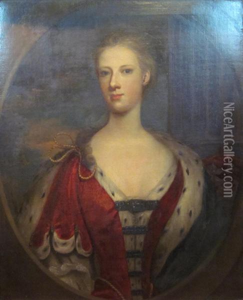 Princess Maria Clementina Sobieski Of Poland Oil Painting - Nicolas de Largillierre