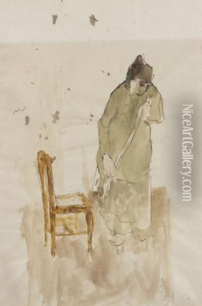 Etude De Femme Et Chaise Oil Painting - Jean-Edouard Vuillard