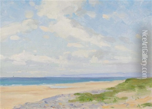 West Coast Shore Oil Painting - John Munnoch
