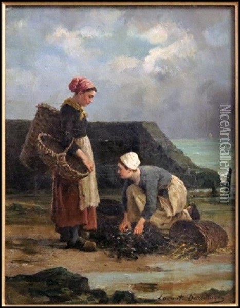 A Tense Encounter Oil Painting - Henri Alphonse Laurent-Desrousseaux