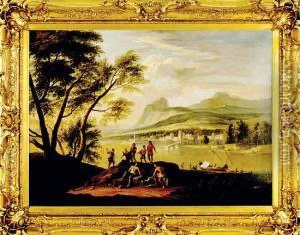Capriccio Landscape Oil Painting - Jacob De Heusch