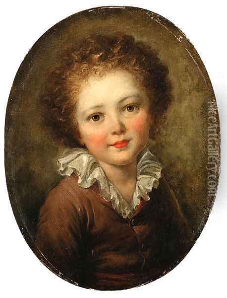 Portrait of a child Oil Painting - Jean-Honore Fragonard