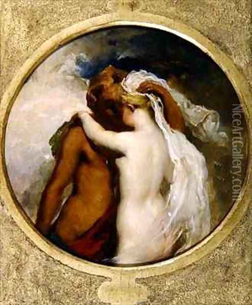 Cupid and Psyche Oil Painting - William Etty