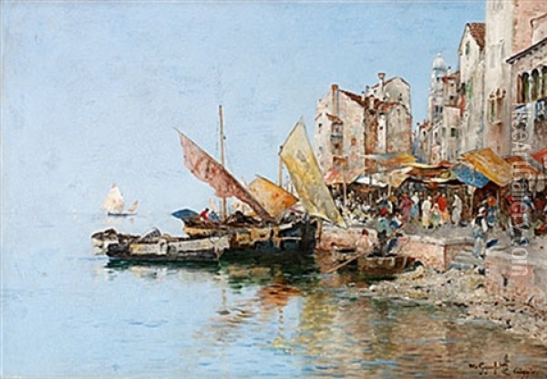 Cioggia Oil Painting - Wilhelm von Gegerfelt