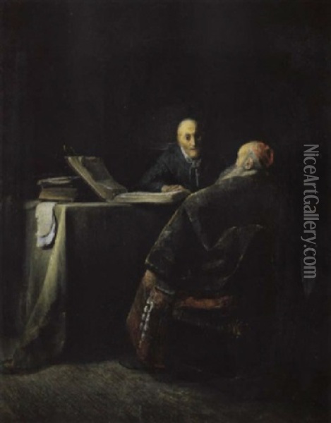 Die Propheten Elias Und Elischa Oil Painting -  Rembrandt van Rijn