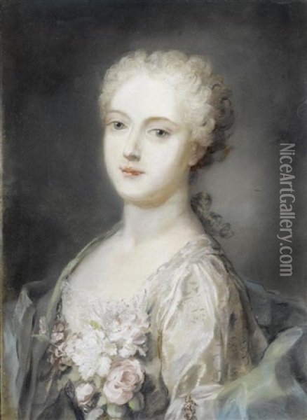 Portrait Einer Dame Oil Painting - Rosalba Carriera
