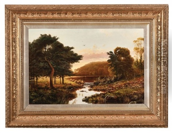 Tasmanian Landscape With River Oil Painting - James Haughton Forrest