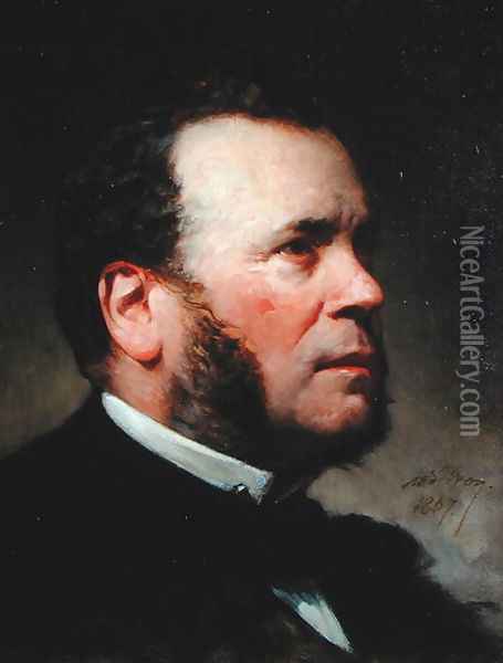 Portrait of Ferdinand Barrot (1806-83) 1867 Oil Painting - Adolphe Yvon