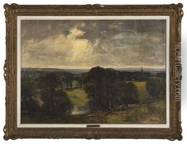 Stapleton Vale From Strawberry Hill Oil Painting - Edmund Morison Wimperis