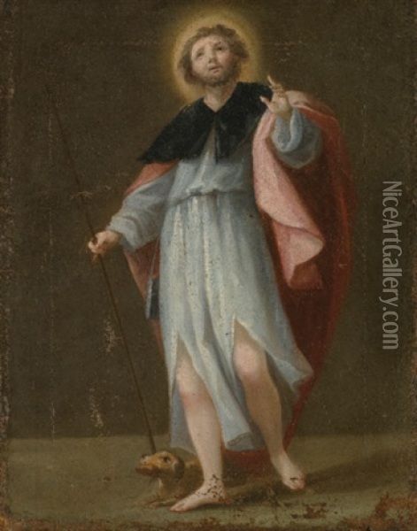 Saint Roch Oil Painting - Mariano Salvador de Maella