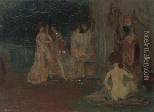 The Courtesans Oil Painting - Charles Conder