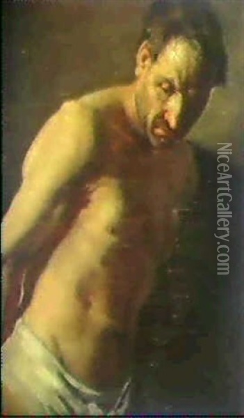 Mannlicher Halbakt Oil Painting - Theodore Gericault