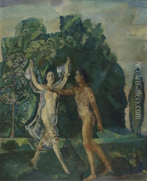 Dance Of Love Oil Painting - Arthur B. Davies