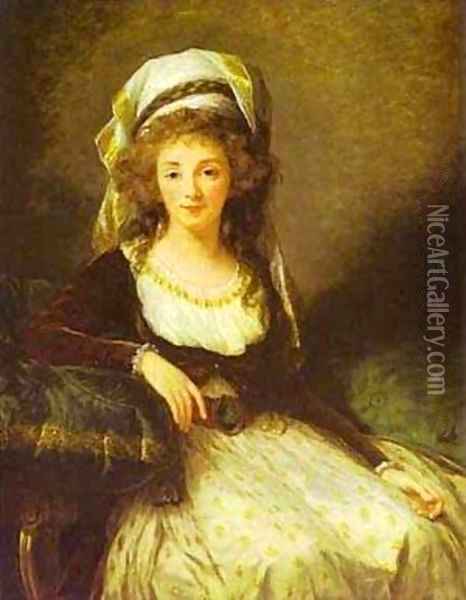 Portrait Of A Lady 1789 2 Oil Painting - Elisabeth Vigee-Lebrun