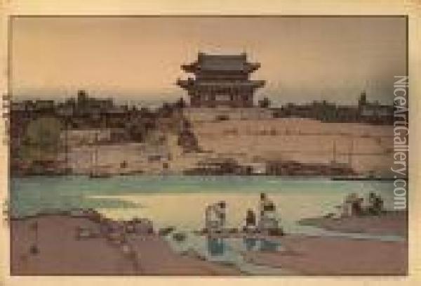 Korea And Manchuria Oil Painting - Hiroshi Yoshida