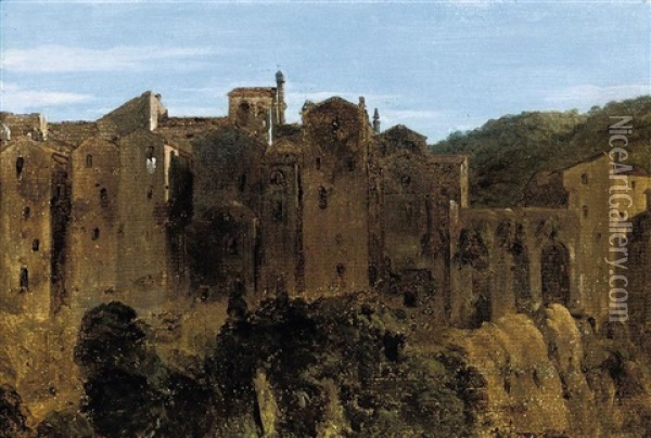 Pitigliano, Tuscany Oil Painting - Sir Charles Lock Eastlake