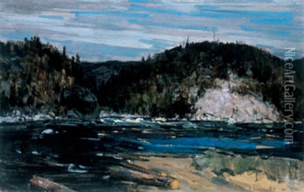 Gatineau Landscape Oil Painting - Peleg Franklin Brownell