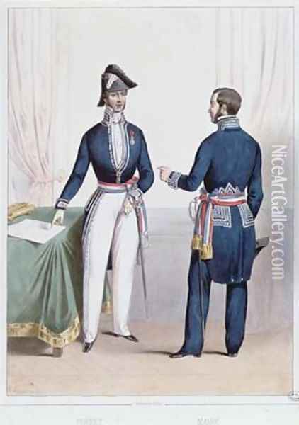 French Prefect and Mayor during the period 1830-47 of the July Monarchy in France Oil Painting - Lacauchie, Alexandre