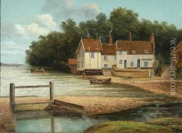 Pin Mill Oil Painting - Christopher Mark Maskell